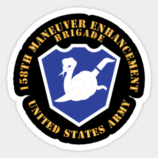 SSI - 158th Maneuver Enhancement Brigade w Txt Sticker